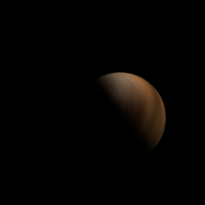 The artist's impression of TOI-5882 b artist's rendition