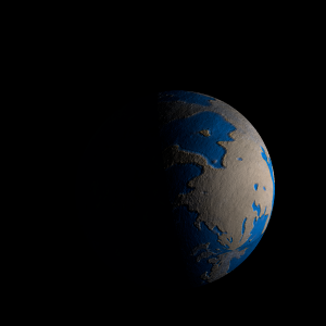 The artist's impression of TOI-6008 b artist's rendition