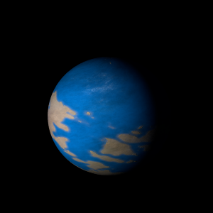 The artist's impression of TOI-6027 b artist's rendition