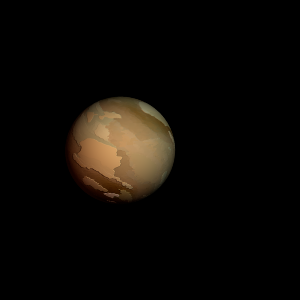 The artist's impression of TOI-6255 b artist's rendition