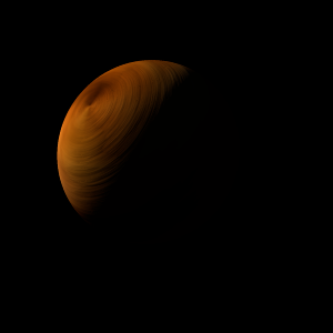 The artist's impression of TOI-654 b artist's rendition