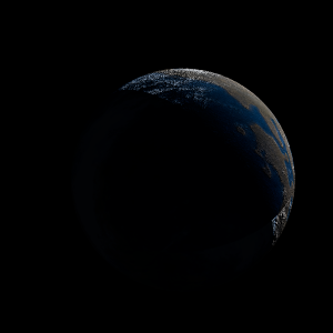 The artist's impression of TOI-7041 b artist's rendition