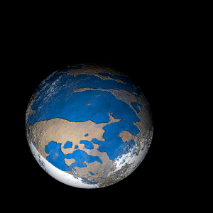 The artist's impression of TOI-712 b artist's rendition