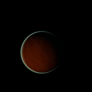 The artist's impression of TOI-762 Ab artist's rendition