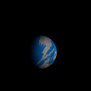 The artist's impression of TOI-833 b artist's rendition