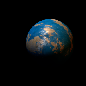 The artist's impression of TOI-904 b artist's rendition