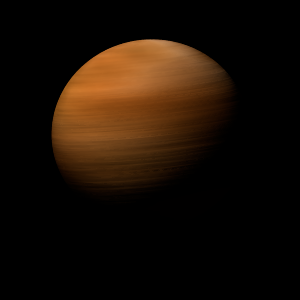 The artist's impression of TOI-908 b artist's rendition