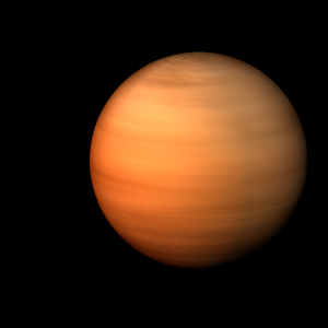 The artist's impression of TOI-954 Ab artist's rendition