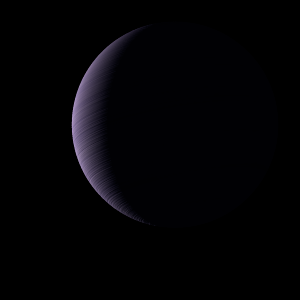 The artist's impression of UGCS J0439+2642 artist's rendition