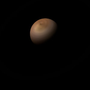 The artist's impression of ULAS J2233+0022 artist's rendition