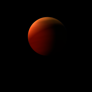 The artist's impression of V1438 Ori b artist's rendition