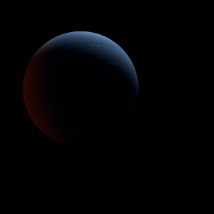 The artist's impression of V2051 Oph (AB) b artist's rendition
