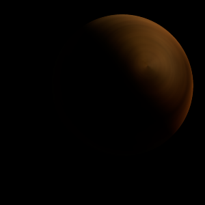 The artist's impression of V2257 Ori b artist's rendition