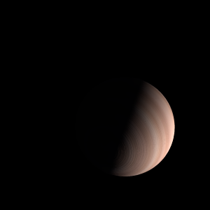 The artist's impression of V391 Peg b artist's rendition