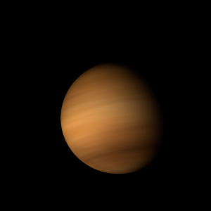 The artist's impression of V396 Hya b artist's rendition