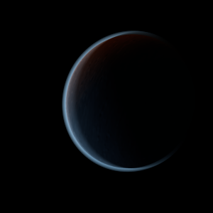 The artist's impression of WASP-163 b artist's rendition