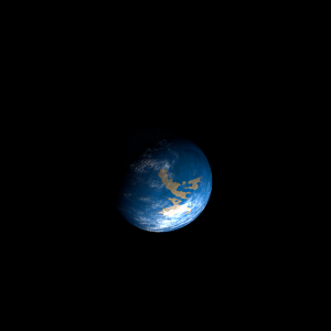 The artist's impression of WASP-180 A b artist's rendition