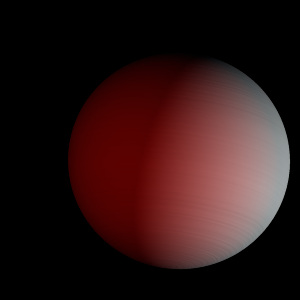 The artist's impression of WASP-183 b artist's rendition
