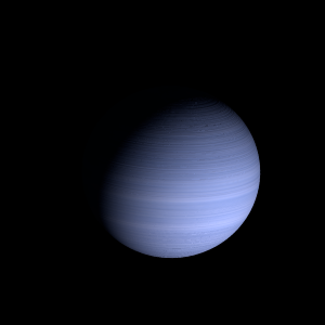 The artist's impression of WASP-186 b artist's rendition
