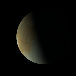 The artist's impression of WASP-34 c artist's rendition