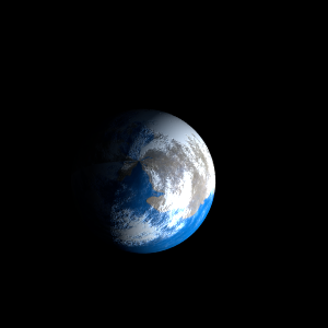 The artist's impression of WASP-8 Ac artist's rendition