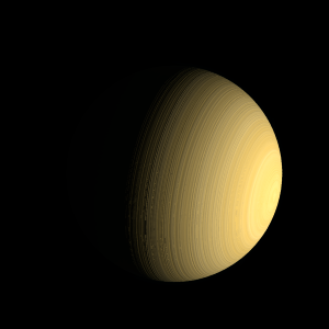 The artist's impression of WD 0310-688 b artist's rendition
