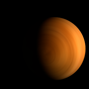 The artist's impression of WD 0837+185 B artist's rendition
