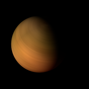 The artist's impression of WISE 2150A b artist's rendition