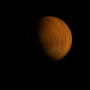 The artist's impression of WISE J0720-0846 artist's rendition