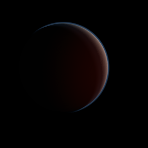 The artist's impression of WISE J2354+0240 artist's rendition