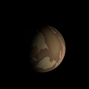 The artist's impression of Wolf 1061 d artist's rendition