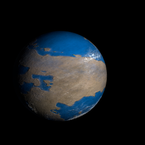The artist's impression of XO-2S b artist's rendition