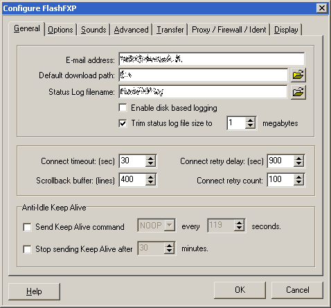 flashfxp slow transfer